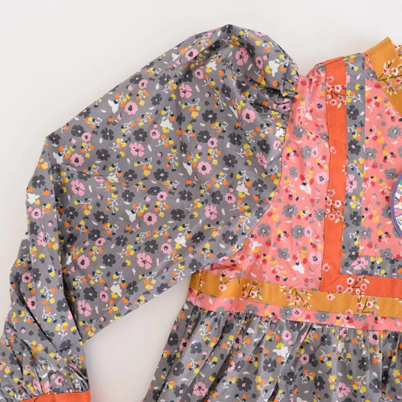 Celia B BuckEye Tree Puff Sleeve Multicolor Floral Mini Dress S - Picture 13 of 16